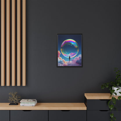 Bubble Watercolor Painting (Multi-color 18" x 24") Wall Art  Canvas