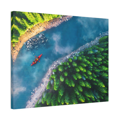 Luminous Foliage Wall Art Canvas Stretched