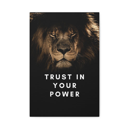 Rise Like a Lion Motivational Canvas For Living Room