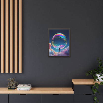 Bubble Watercolor Painting (Multi-color 18" x 24") Wall Art  Canvas