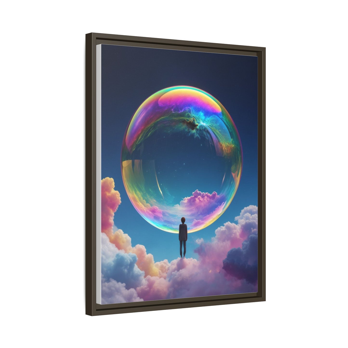 Bubble Watercolor Painting (Multi-color 18" x 24") Wall Art  Canvas