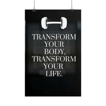 Gym Motivation Rolled Poster