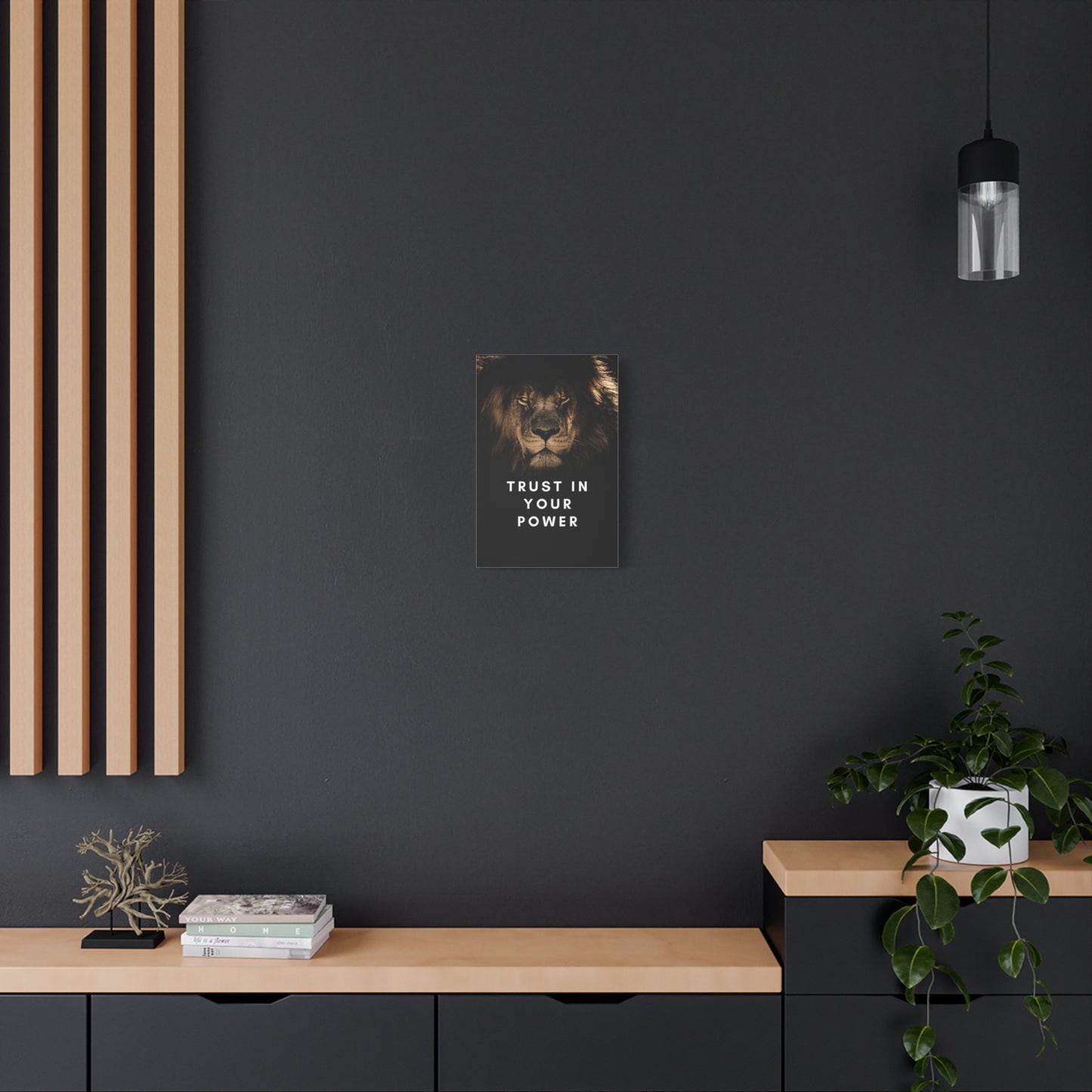 Rise Like a Lion Motivational Canvas For Living Room