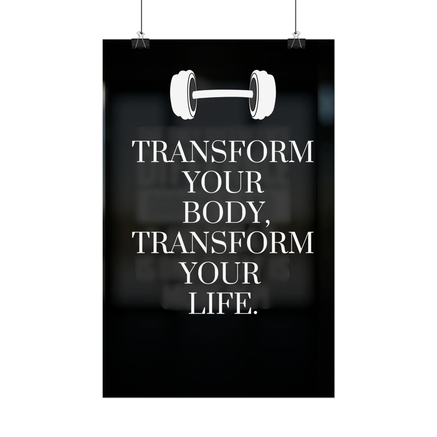 Gym Motivation Rolled Poster