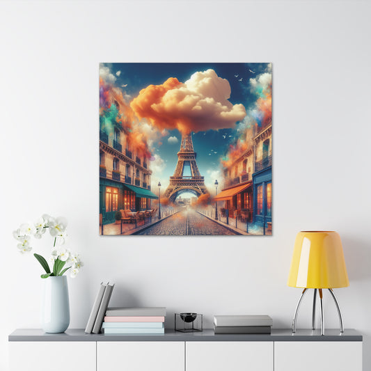 Paris: A Symphony of Colors Canvas