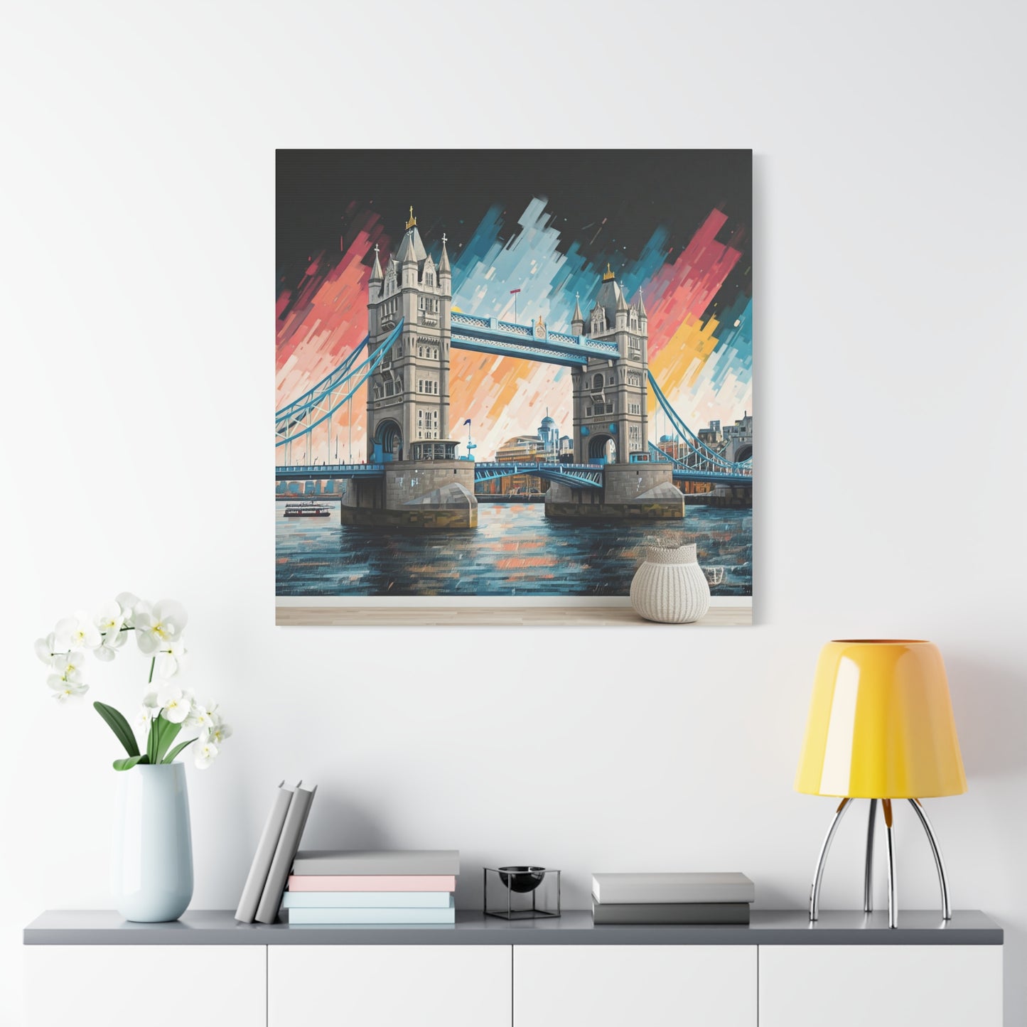 London's Iconic Silhouette: A Vibrant Brushstroke | Meliora Art