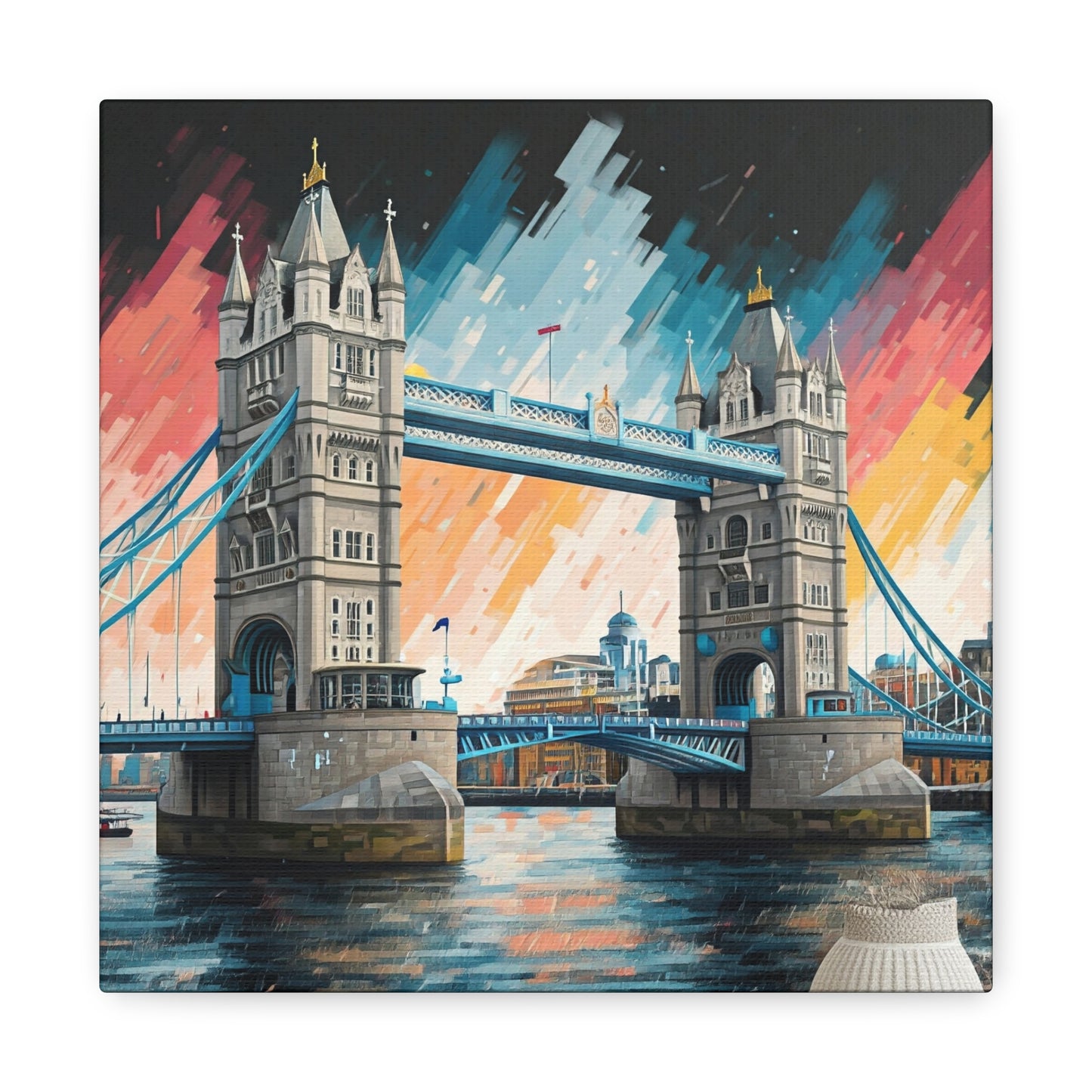 London's Iconic Silhouette: A Vibrant Brushstroke | Meliora Art