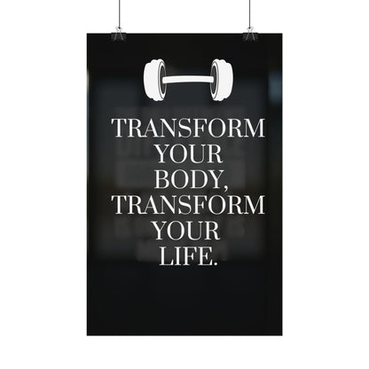 Gym Motivation Rolled Poster