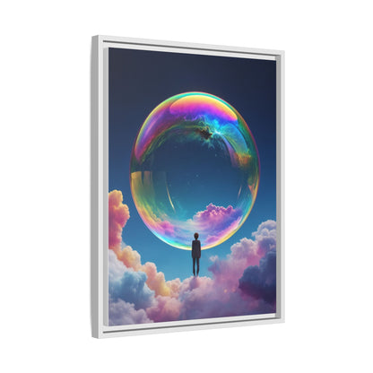 Bubble Watercolor Painting (Multi-color 18" x 24") Wall Art  Canvas